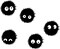 Soot Sprite Inspired Multiple Vinyl Decal product 1